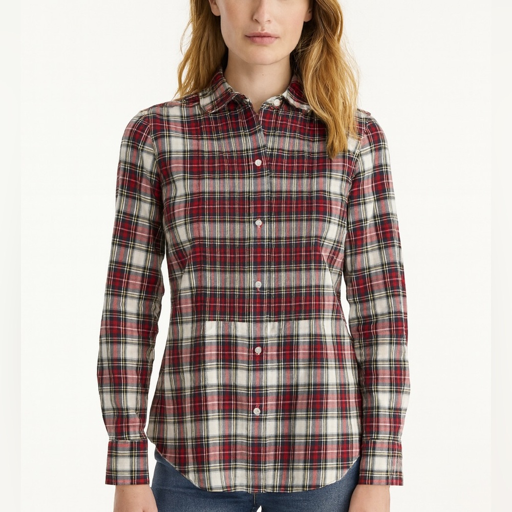 Untuck it Red Plaid Shirt 6 Holiday